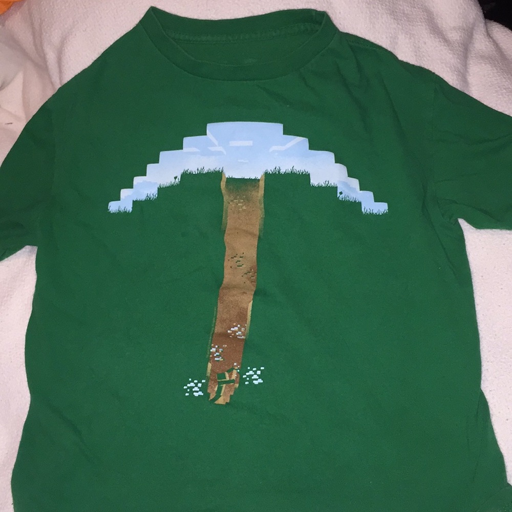 Boys Mine craft short sleeve T-shirt